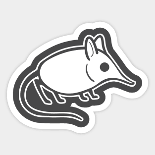 Elephant shrew minimalist design Sticker